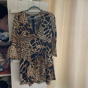 Novella Royale Brown Budapest Mini Dress